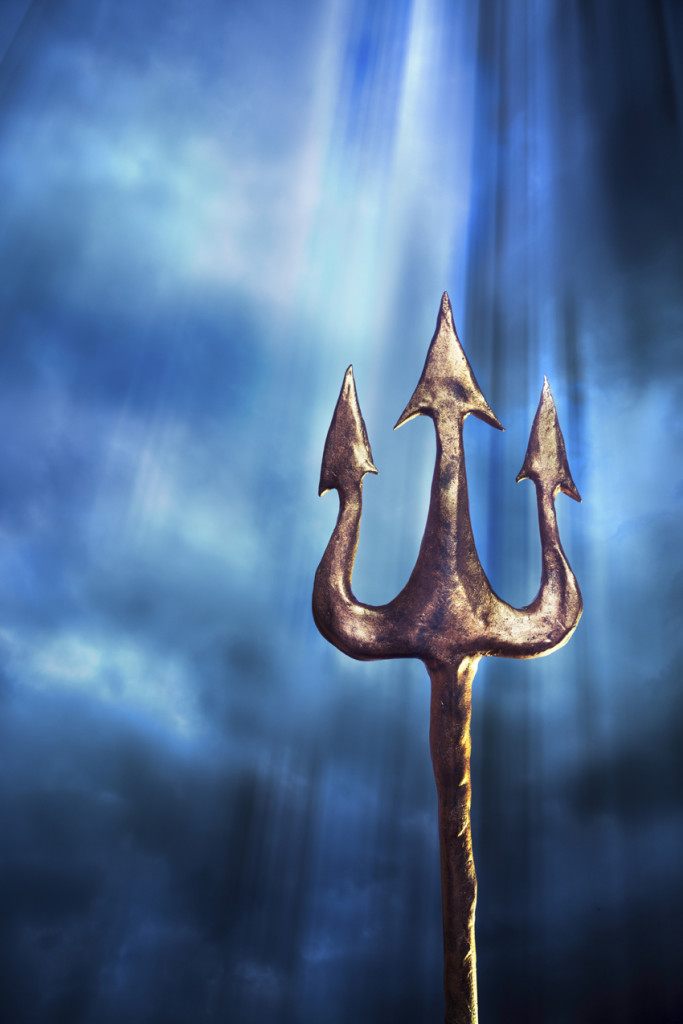 trident on a dramatic background – Creating A Space